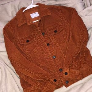 orange corduroy jacket